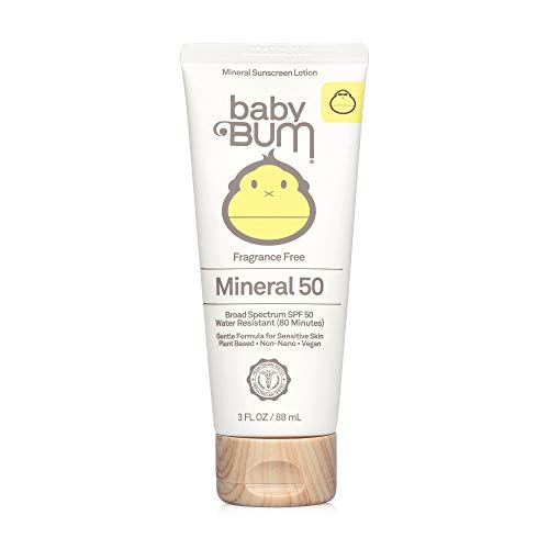Baby Bum SPF 50 Sunscreen Lotion, Mineral UVA/UVB Face and Body