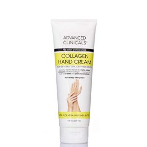 Advanced Clinicals Plant Collagen Hand Cream for Dry Cracked Hands.
