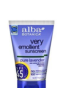 Alba Botanica Very Emollient, Lavender Sunscreen SPF 45