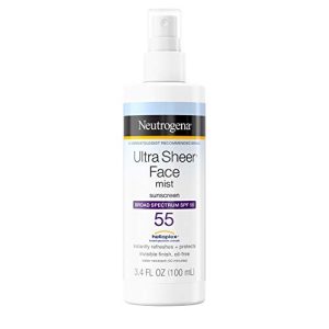 Neutrogena Ultra Sheer Face Mist Sunscreen Spray Broad Spectrum SPF