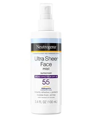 Neutrogena Ultra Sheer Face Mist Sunscreen Spray Broad Spectrum SPF