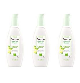 Aveeno Positively Radiant Brightening Facial Cleanser for Sensitive Skin