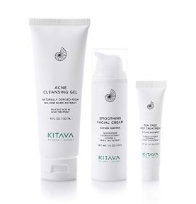 Kitava MD Acne Skincare 3-Step Kit, Acne Facial Cleansing Gel