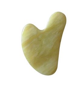 Natural Jade Stone Guasha Board for Face and Body Beauty