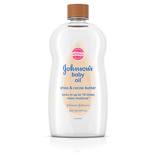 Johnson's Baby Oil, Mineral Oil Enriched With Shea, Cocoa Butter