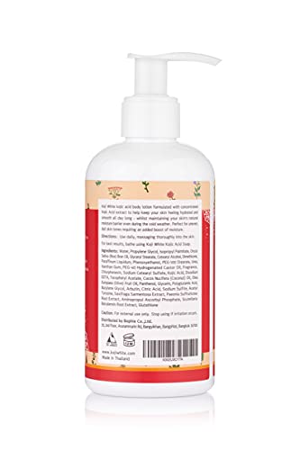 Bottle of White Kojic Acid Body Lotion - Natural Moisturizer