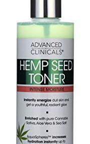 Hemp Oil Hydrating Facial Toner Natural Extracts Energize Aging