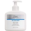 Dove DermaSeries Perfume-Free Face Wash - Soothing Care for Very Dry Skin, 8.45 oz (Pack of 6)
