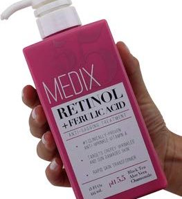Medix 5.5 Retinol Cream with Ferulic Acid Anti-Sagging Treatment.