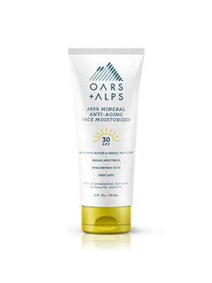 Oars + Alps Mineral Sunscreen and Anti-Aging Face Moisturizer