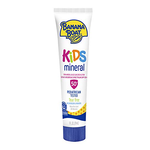 Banana Boat kids mineral Tear Free, Reef Friendly Sunscreen Lotion for Kids