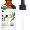 USDA Certified 100% Pure Neem Oil by Kate Blanc – 4oz Cold-Pressed Bottle for Skin, Hair & Plants