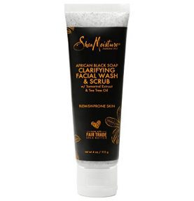 SheaMoisture African Black Soap Facial Wash and Scrub