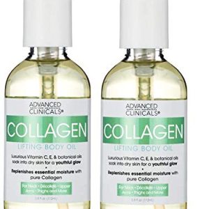 Advanced Clinicals Collagen Lifting Body Oil with Vitamin C