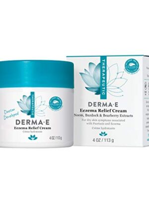 DERMA E Eczema Relief Cream - Relieves flaky, scaly