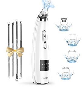 Advanced Blackhead Remover Pore Vacuum: USB Rechargeable Facial Pore Cleaner with 5 Probes and Blackhead Removal Kit for Men and Women.