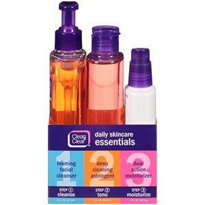 Clean, Clear Daily Acne Skincare Essentials Set