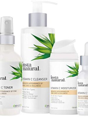 Vitamin C Skin Care Bundle - Face Wash, Skin Toner