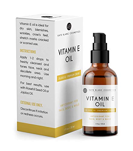 Vitamin E Oil for Skin and Face by Kate Blanc. 28,000 IU.