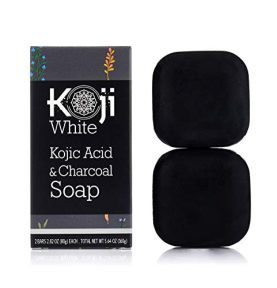 Koji White Kojic Acid, Charcoal Black Soap
