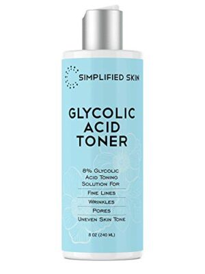 Glycolic Acid Toner 8% for Face (8 oz).