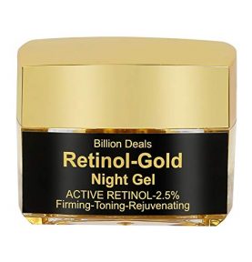 BillionDeals Retinol Gold Night Gel 2.5% I Jojoba Oil