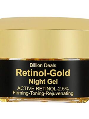 BillionDeals Retinol Gold Night Gel 2.5% I Jojoba Oil