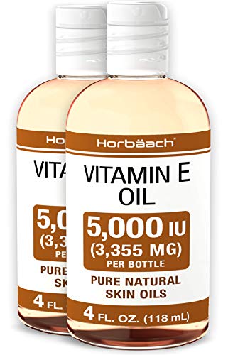 Natural Vitamin E Oil 5000 IU, 8 oz (2 x 4oz),For Skin