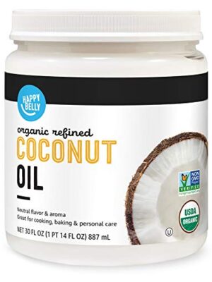 Amazon Brand - Happy Belly Organic Refined Coconut Oil