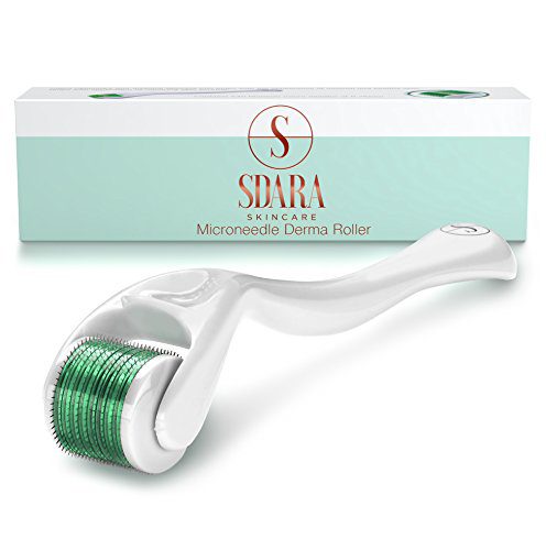 Sdara Skincare Derma Roller For Face w/ 540 Titanium Micro Needles