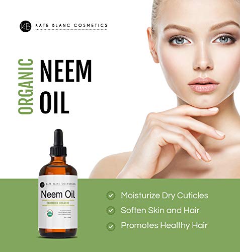 Neem Oil (4oz) by Kate Blanc. USDA Certified Organic