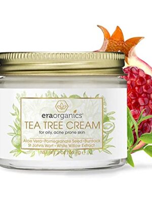 Era Organics Tea Tree Oil Face Cream - For Oily, Acne Prone Skin