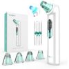 Blackhead Remover Pore Vacuum - Advanced Blue Light Pore Cleaner with LED Display, USB Rechargeable and 4 Replaceable Suction Probes