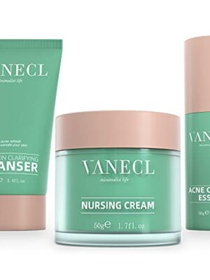 VANECL 3 Step Fast Acne Treatment with Clear Pore Acne Face Wash