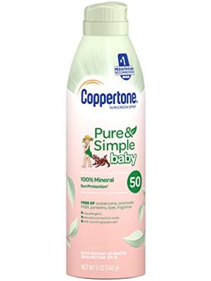 Coppertone Pure Simple Baby Mineral Spf 50 Spray