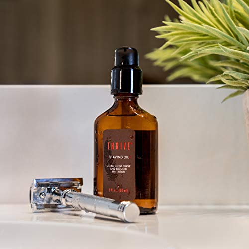 THRIVE Natural Shave Oil for Men, 2 Ounces