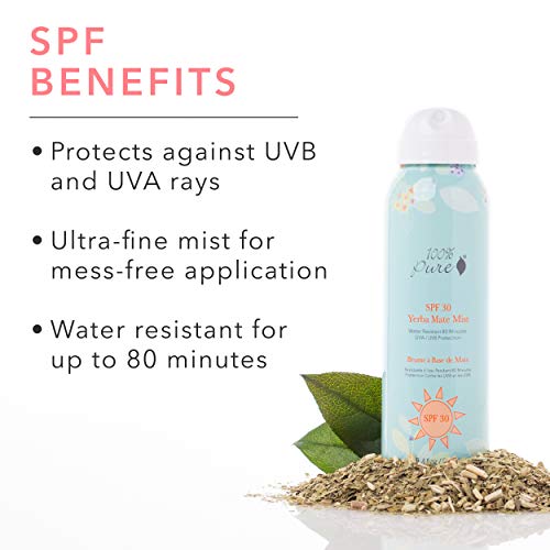 Get all-day protection from the sun with 100% PURE Yerba Mate Mist SPF 30!