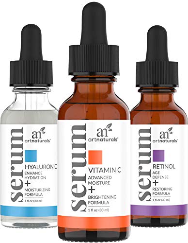 ArtNaturals Anti-Aging-Set with Vitamin-C Retinol and Hyaluronic-Acid