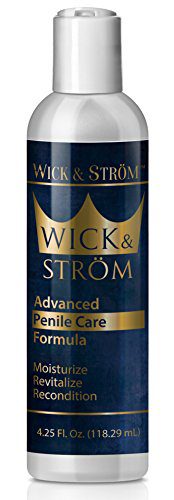Advanced Penile Care Cream for Men: Wick, Ström Moisturizing Cream for Intimate Skincare to Reduce Chafing and Repair Dry, Irritated Skin - 4.25 oz.