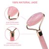 Skincare Routine with TOPMIN Rose Quartz Facial Roller and Gua Sha Set - Natural Beauty Enhancement