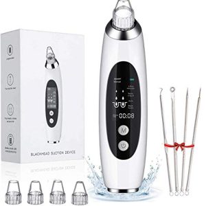 The slopehill Blackhead Remover Pore Vacuum is an upgraded version of the traditional pore cleaner. It is USB rechargeable and features a large LCD display for easy operation. The device offers four suction modes and comes with four removable probes, making it suitable for use by both men and women.
