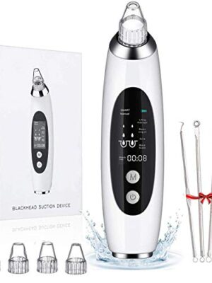 The slopehill Blackhead Remover Pore Vacuum is an upgraded version of the traditional pore cleaner. It is USB rechargeable and features a large LCD display for easy operation. The device offers four suction modes and comes with four removable probes, making it suitable for use by both men and women.