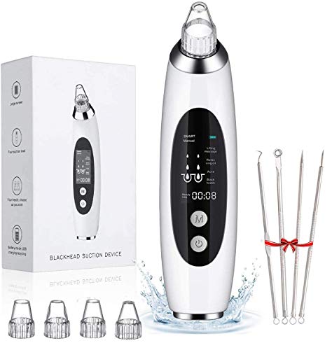 The slopehill Blackhead Remover Pore Vacuum is an upgraded version of the traditional pore cleaner. It is USB rechargeable and features a large LCD display for easy operation. The device offers four suction modes and comes with four removable probes, making it suitable for use by both men and women.