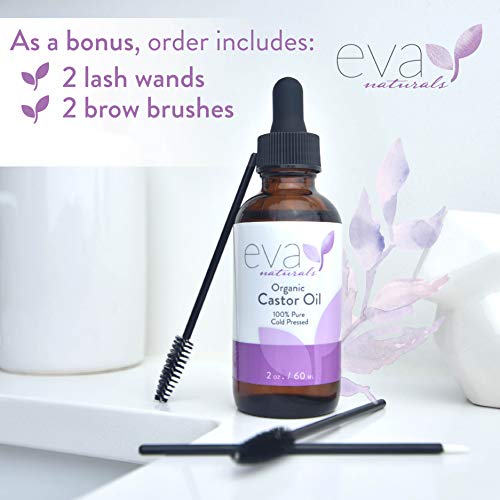 Eva Naturals Organic Castor Oil (2oz) - Promotes Hair