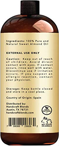 Handcraft Sweet Almond Oil - 100% Pure and Natural