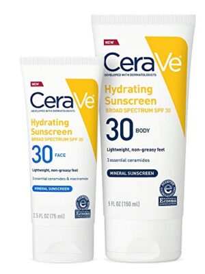 Cerave Sunscreen Bundle SPF 30 , Contains Mineral Sunscreen