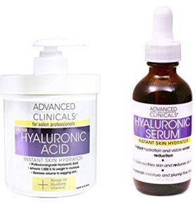 Advanced Clinicals Hyaluronic Acid Cream and Hyaluronic Acid Serum