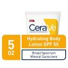 CeraVe 100% Mineral Sunscreen SPF 50 – Broad Spectrum, Gentle Zinc Oxide & Titanium Dioxide Body Sunscreen