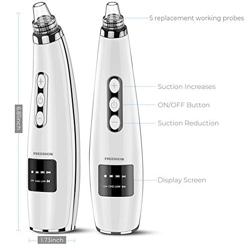 Blackhead Remover Vacuum with 5 Adjustable Suction Levels
