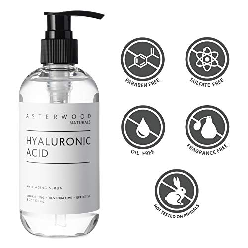 Hyaluronic Acid Serum 8 oz, 100% Pure Organic HA